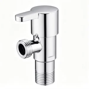 Modern Design Stainless Steel Angle Valve Easy Installation Stainless Steel Angle Valve for Contemporary Bathrooms