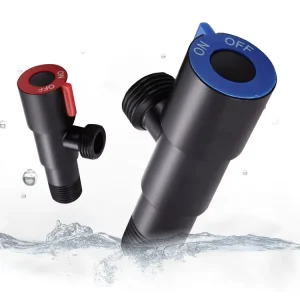 Modern Quarter Turn Angle Stop Valve Toilet Filling Angle Valves Stainless Steel Hot Cold Inlet Valve