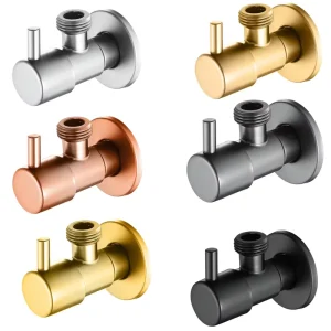 Modern Simple Bathroom Toilet Water Stop Valve Kitchen Faucet Single Inlet Single Outlet Straight Corner Angle Valve
