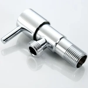 Modern Single Cold Water Chrome Stainless Steel Angle Valve Durable Eco Friendly Spring Brand Bathroom Faucet Accessories