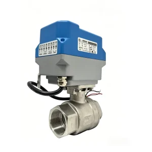 Modulating Electric Ball Valve 4 20mA 316L Stainless Steel Female Thread Motorized Control Valve DN8 50