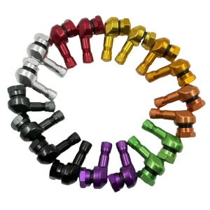 Motorcycle Tire Valve Stems CNC Personalized Modification Aluminum Alloy 90 Degree