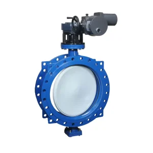 Motorized Butterfly Valve 0 10V 24VAC DC Electric Actuator Cast Iron Flange Valves Motorized Wafer Butterfly Ball Valve