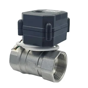 Motorized Control Valve DN32 25mm 2 Way 1 Inch Gas Electric Ball Valve 24V OEM PN10