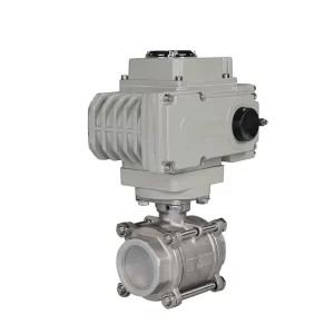 Motorized Electric Ball Valve 220V 12V 24V High Temperature OEM Flange Connection Stainless Steel Actuator for Water Control