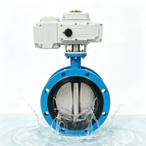 Motorized Electric Flange Butterfly Valve QT450 Ductile Iron EPDM Seal D941X 16Q PN16 Industrial Water Auto Regulating Valve