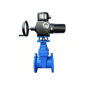 Motorized Explosion Proof Flange Gate Valve DN100 PN16 Ductile Iron Soft Seal Electric Gate Valve
