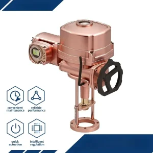 Motorized Linear Electric Actuator Thrust Unit Feedback Signal 4-20mA IP67 for Water Treatment