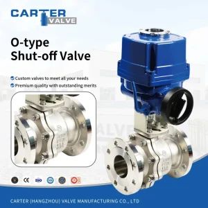 Motorized O port Cut off Ball Valve Stainless Steel Smart Electric Drive Particle/Pulp Medium 29℃~450℃ OEM Available