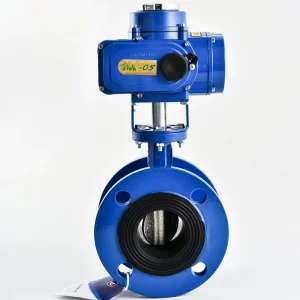 Motorized Operated Flow Control Valve DN50 DN2000 EPDM Seat Electric Butterfly Valve D941X Flange Connection