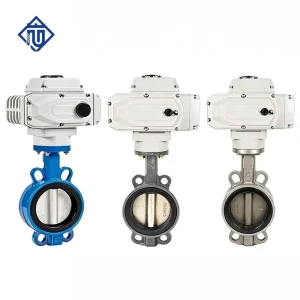 Motorized Wafer Butterfly Valve with Electric Actuator Ductile Iron 304 Disc