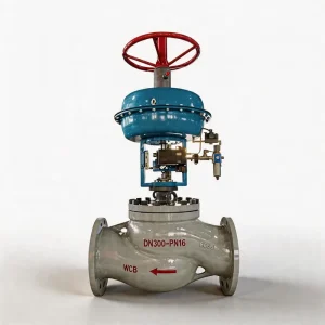 Multi Function Pneumatic Control Valves with Diaphragm Actuator 4 20mA Digital Smart Positioner for Oil Flow Pressure Regulating