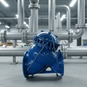Multi Functional Hydraulic Water Pump Control Valve Water Hammer Eliminating Check Valve with 4 Inch Port 10 50 bar Pressure