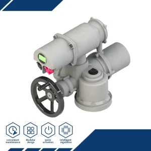Multi Turn Intelligent Modulating Electric Actuator Feedback Signal 4~20mA Remote Local Selcetor in Chemical Industry