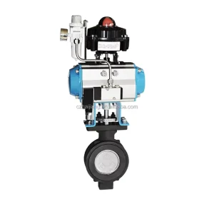 Multifunctional Eco Friendly High Performance Pneumatic Wafer Butterfly Valve Leakproof PTFE Seal Wafer Butterfly Valve