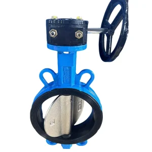 Multiple Sizes Manual Power Wafer Type Soft Seal Butterfly Valve for Water Media