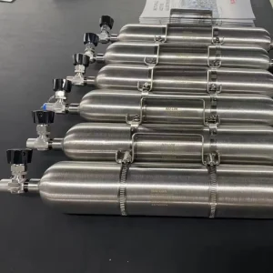 NAI LOK SS316 Double Ended Sample Cylinder with Needle Valve 1 4″ NPT 3000 PSI for Petrochemical Online Gas Analysis