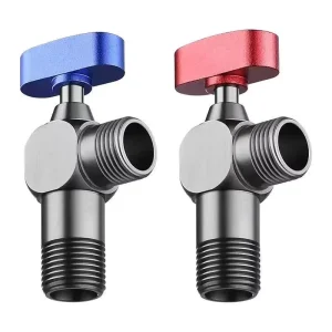 NES 1358 Pure Copper 4 inch Cold and Hot Water Angle Valve Large flow Angle Ball Fully Open Ball Core Triangular Valve