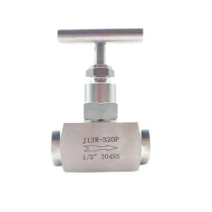 NPT BSP Female Thread 304 Stainless Steel High Pressure Needle Valve Flow Control Shut Off J13W 160P