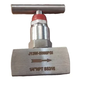 NPT/BSPT Thread Stainless Steel Needle Valve, SS304/SS316 Male Elbow Fitting