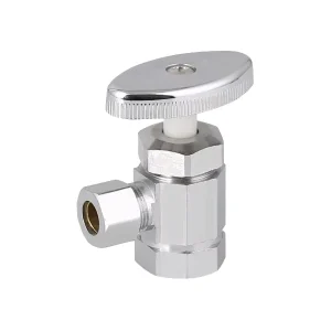 NPT Brass Angle Stop Valve with ABS Handwheel for South America Market 3 8″FX3 8″C 1 2″FX3 8″C