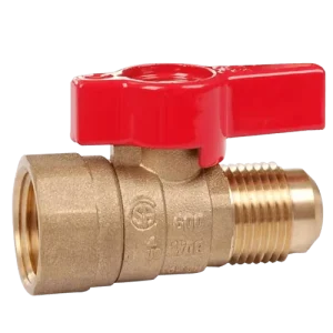 NPT Shutoff Forged Material Body with Flare X Female Connection Brass Gas Ball Valve