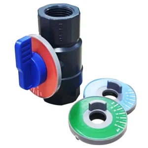 NPT Threaded Manual CPVC V Ball Valve with FPM O-Ring and FPM/EPDM Seals for Water OEM Available