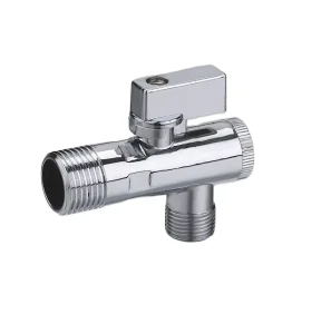 NSF Certified Modern Style Manual Power Ball Valve Lead Free Brass Angle Valve for General Bathroom Use