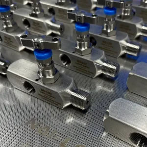 Nai Lok High Pressure 6000psi Gauge Valve M20x1.5 Female to Male with M6 Vent Port Oil Production Tree Instrumentation