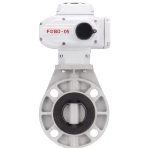 National Standard CPVC Electric Butterfly Valve PTFE Lining Normal Temperature Soft Sealed for Water Pipe Applications