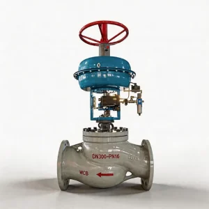 Natural Gas Pneumatic Control Valves with Diaphragm Actuator 4 20mA Digital Smart Positioner for Flow Pressure Regulating
