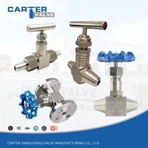Needle Valve A105 304 316L Thread Compression Weld Manual Straight Angle Metal Seal Water Oil Gas Steam ANSI Class VI