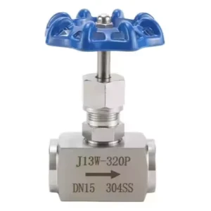 Needle Valve High Pressure 1 Way Manual Gas Handle Wheel Stainless Steel Female Thread DN6 DN50