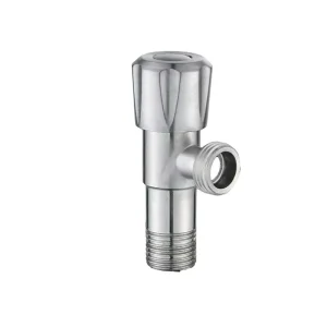 New Arrive 304 Stainless Steel Angle Valve 1 2 Inch Modern Simple Design Toilet Cold Water Inlet Eco Friendly Laser Logo K3042