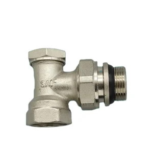 New DN3 4” Stainless Steel Brass Angle Type Thermostatic Radiator Valve for Hvac Parts