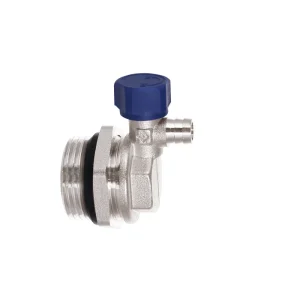 Nickel Plated Brass Drain Valve HVAC Parts for Floor Heating Manifold End Accessories Pneumatic Power Media Water