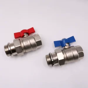 Nickel-Plated Direct Valves Straight Valves for Water Distribution Manifold DN25