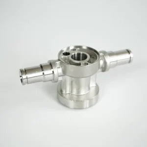 Non Standard ADC12 Stainless Steel Die Cast Parts Three Outlet Barb Connector Hydraulic Valve Body Manifold Class 101 Mold