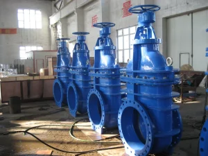 Non rising Stem Metal Seated Gate Valve with Bypass Valve and Gearbox