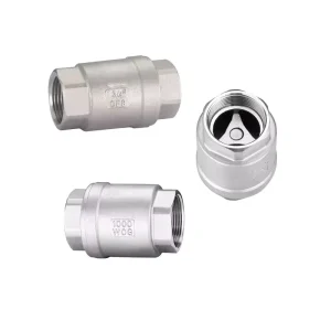 Normal Temperature PN 1.6-6.4Mpa DN40 Stainless 316 Metal Water Oil Pipe Fitting Vertical Shape Screw End Check Valve