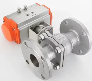 Normal Temperature Wear Resistant Sealed Flange Pneumatic Ball Valve for Power Plant Steam Pipeline and Gas Application OEM