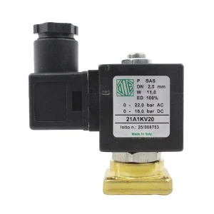 ODE Brass Solenoid Valve Flange 21A1KV20 2 Way Direct Acting Normally Closed 8W 12W 14W Coffee Machine Air Compressor WOG FKM