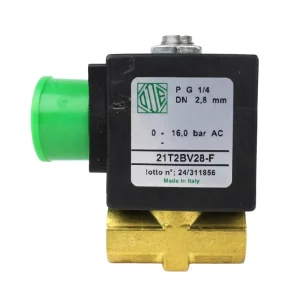 ODE Solenoid Valve Brass G 1/4” DN8 21T2BV28-F AC220V AC110V DC24V AC24V 2 Way Direct Acting Normally Closed Beverage Machine