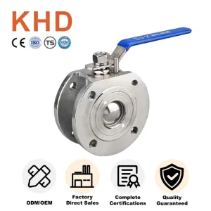 OEM API Power Water Gas Media Stainless Steel Flange Ball Valve Diaphragm Structure Wafer Thin Flange Ball Valve
