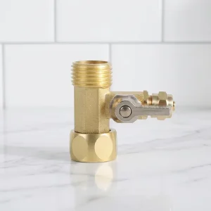OEM Brand Faucet Accessories 304 Stainless Steel Three way Ball Valve 1/4 Inch Connection