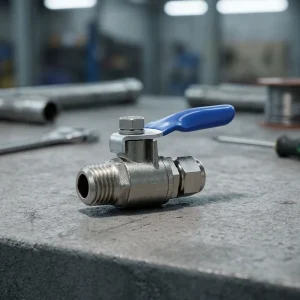 OEM Brand Faucet Accessories Double Union Ball Valve 1 2” Connection 304 Stainless Steel Material