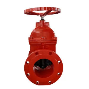 OEM Custom 2″-12″ Fire Fighting Red Gate Valve Ductile Iron Flange Resilient NRS Gate Valve