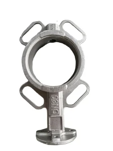 OEM Custom Butterfly Valve Body DN150 DN80 PN16 Mechanical Parts Casting Service