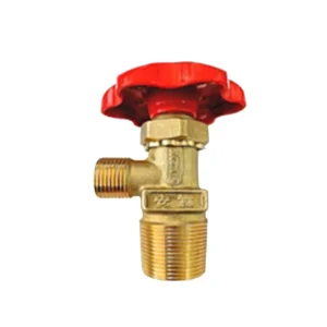 OEM Custom Size Brass Plug Valve Excellent Performance Tped Oxygen Co2 Gas Cylinder Valve Manual Power