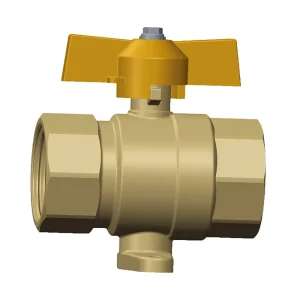 OEM Customizable Double Female Brass Ball Valve for General Application Manual Gas Supply